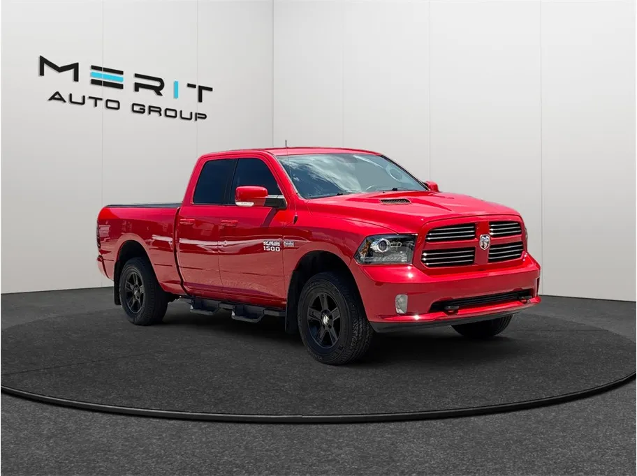 Red 2017 Ram 1500 Quad Cab Sport Pickup 4D 6 1/3 ft for sale in Jacksonville, FL