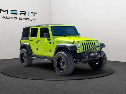 Green 2016 Jeep Wrangler Unlimited Rubicon Sport Utility 4D for sale in Jacksonville, FL