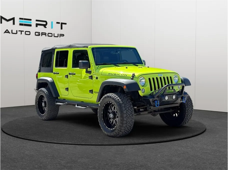 Green 2016 Jeep Wrangler Unlimited Rubicon Sport Utility 4D for sale in Jacksonville, FL