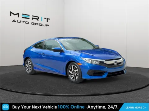 Blue 2017 Honda Civic LX-P Coupe 2D for sale in Jacksonville, FL