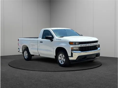 White 2021 Chevrolet Silverado 1500 Regular Cab Work Truck Pickup 2D 8 ft for sale in Jacksonville, FL
