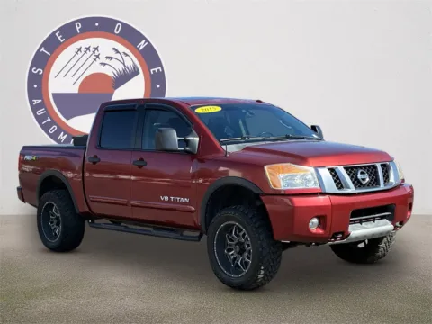 Red 2015 Nissan Titan PRO-4X for sale in Fort Walton Beach, FL
