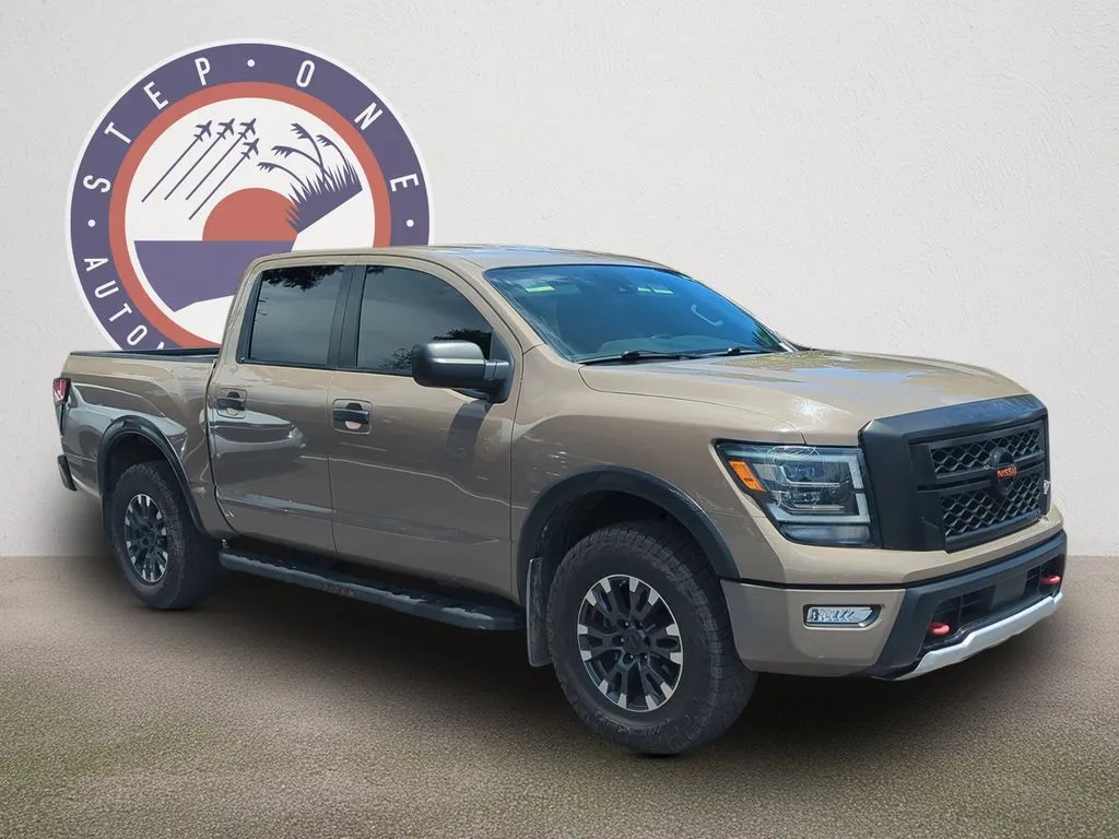 Beige 2022 Nissan Titan PRO-4X for sale in Fort Walton Beach, FL