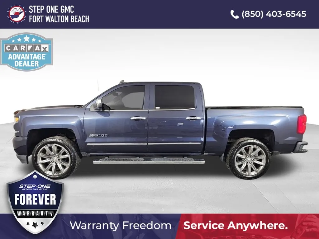 Blue 2018 Chevrolet Silverado 1500 LTZ for sale in Fort Walton Beach, FL