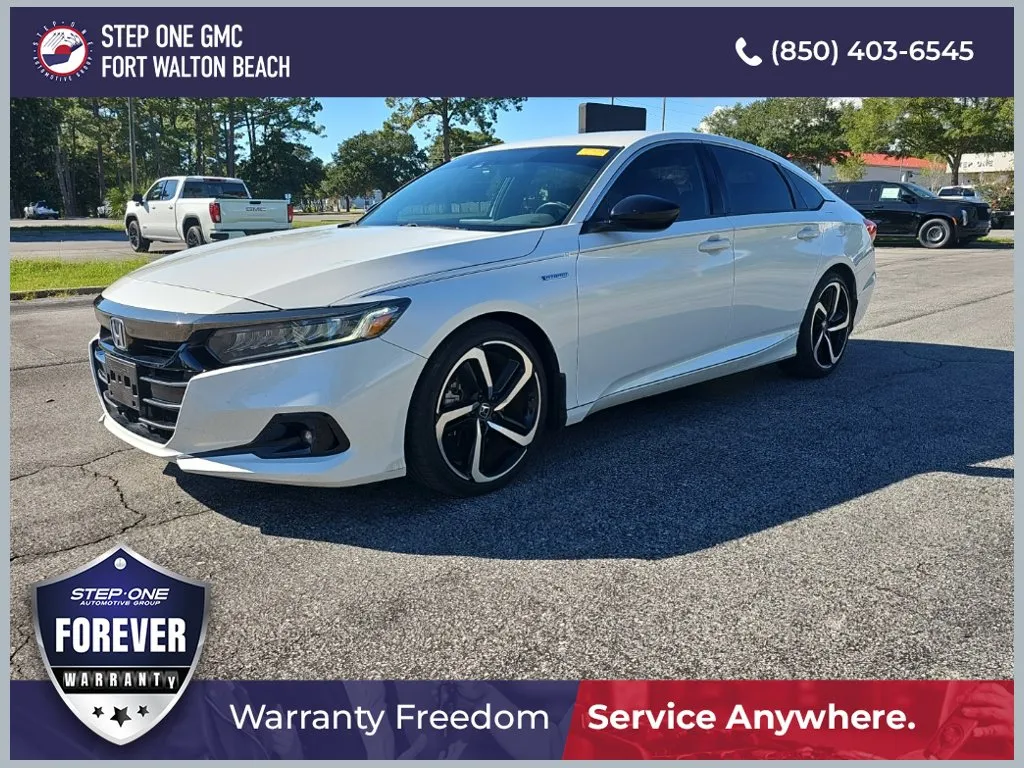 White 2022 Honda Accord Hybrid Sport for sale in Fort Walton Beach, FL