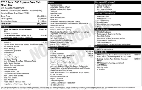 Photos of 2016 Ram 1500 Express for sale in Fort Walton Beach, FL at Step One Cadillac GMC Fort Walton Beach