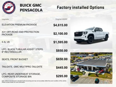 Another view of 2026 GMC Sierra 1500 Elevation for sale in Pensacola, FL at Step One Cadillac Buick GMC Pensacola