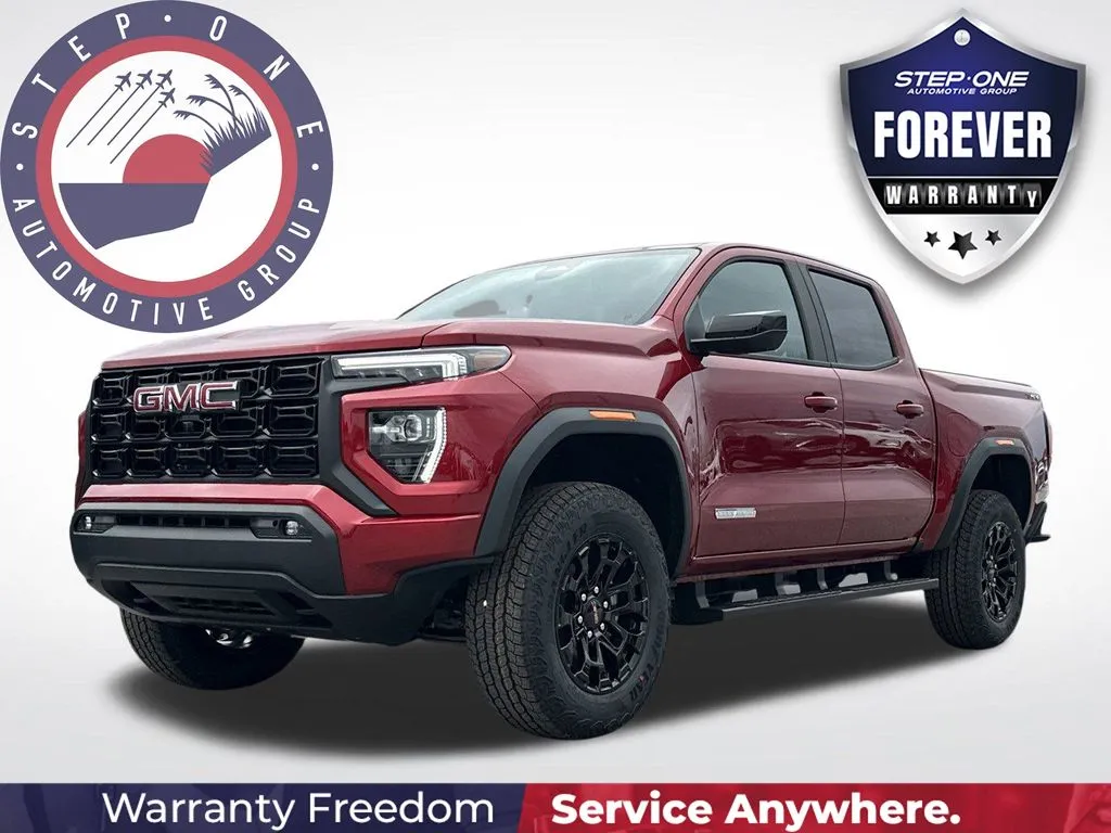 Red 2026 GMC Canyon Elevation for sale in Pensacola, FL