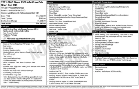 White 2021 GMC Sierra 1500 AT4 for sale in Pensacola, FL