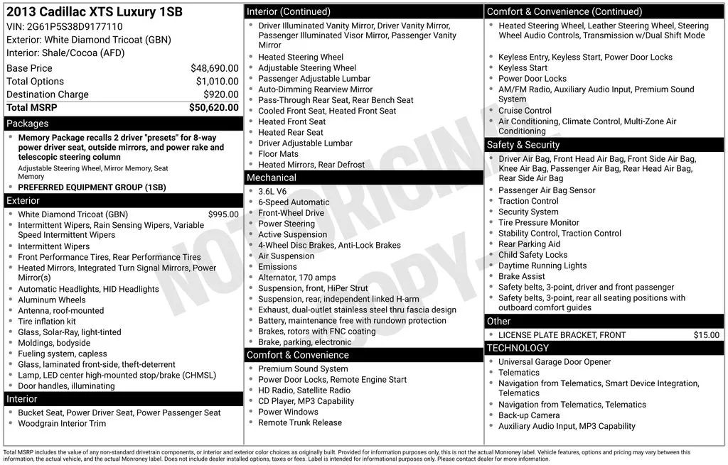 2013 Cadillac XTS Luxury for sale in Pensacola, FL