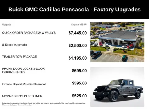More photos of 2023 Jeep Gladiator Willys at Step One Cadillac Buick GMC Pensacola, FL