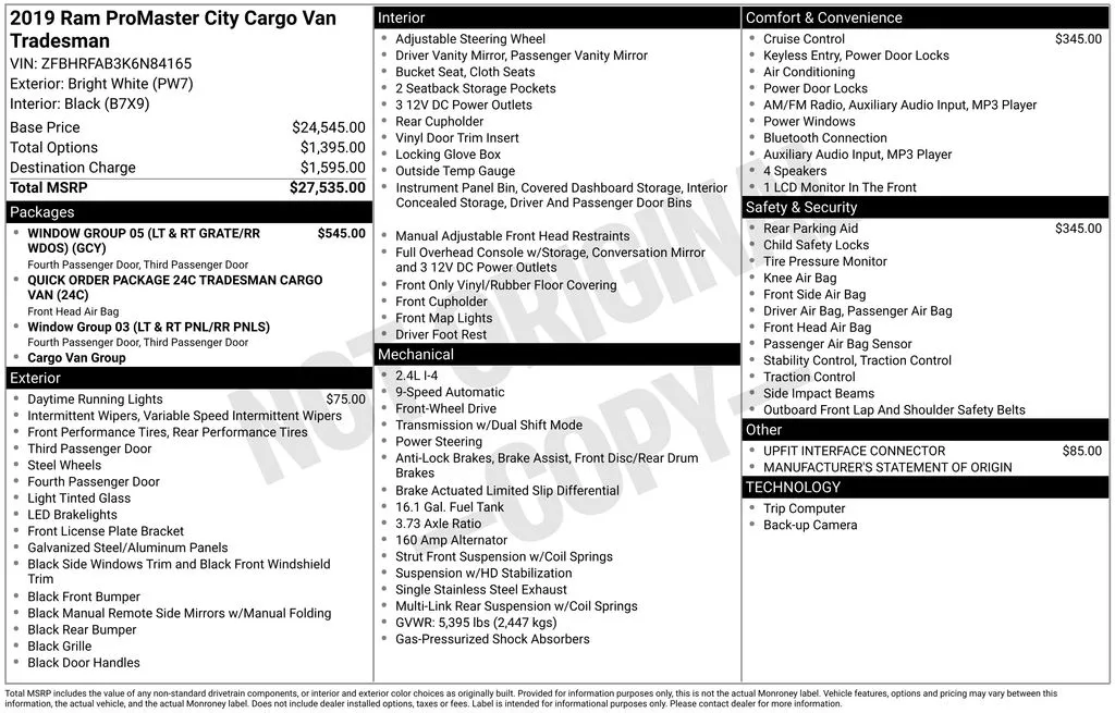 2019 Ram ProMaster City Tradesman for sale in Pensacola, FL