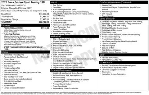 Photos of 2025 Buick Enclave Sport Touring for sale in Pensacola, FL at Step One Cadillac Buick GMC Pensacola