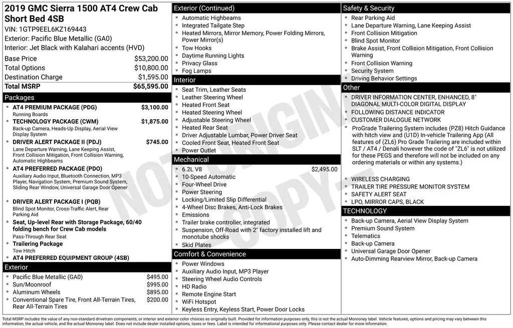 2019 GMC Sierra 1500 AT4 for sale in Pensacola, FL