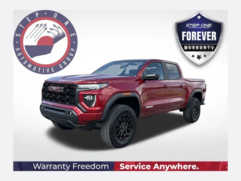 Red 2026 GMC Canyon Elevation for sale in Pensacola, FL