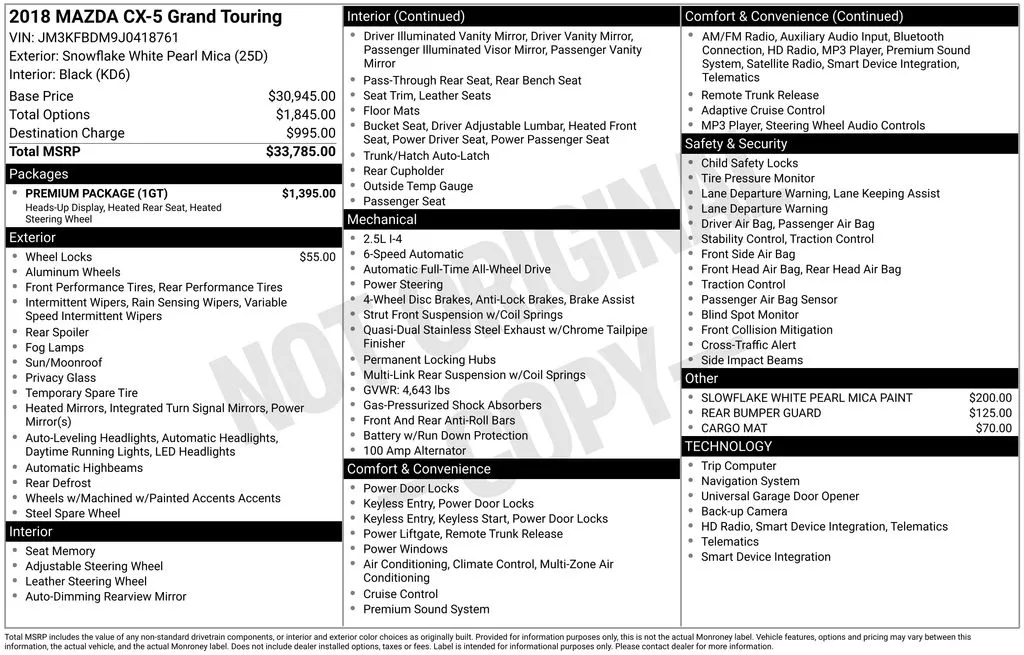 2018 Mazda CX-5 Grand Touring for sale in Pensacola, FL