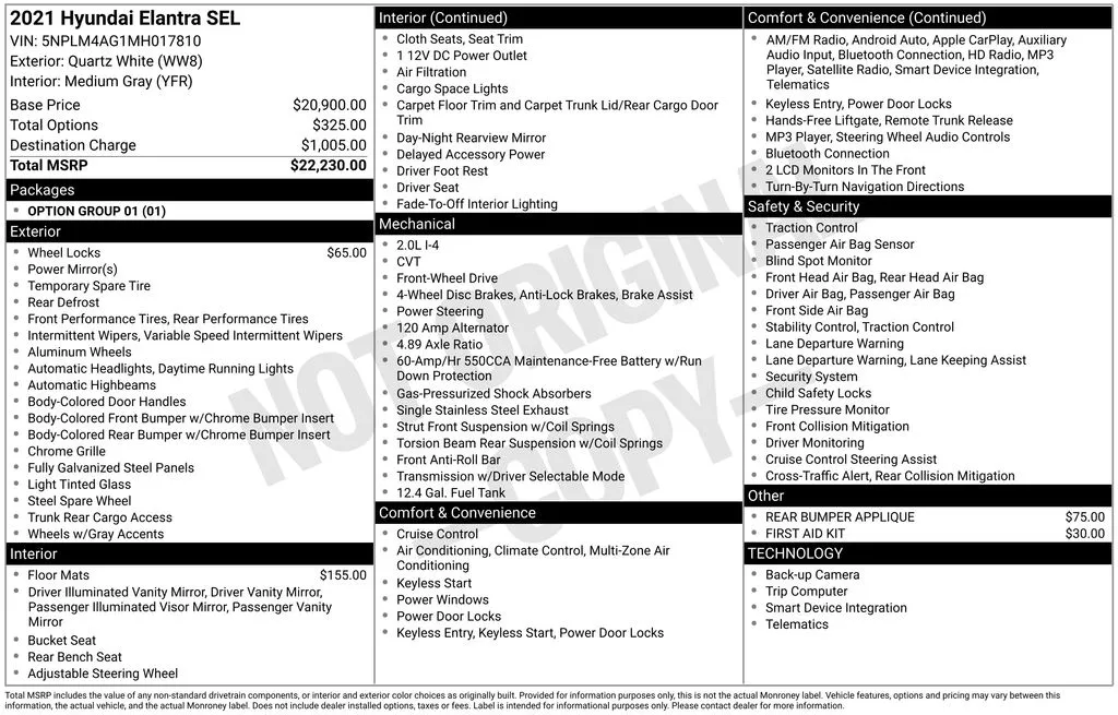 2021 Hyundai Elantra SEL for sale in Pensacola, FL