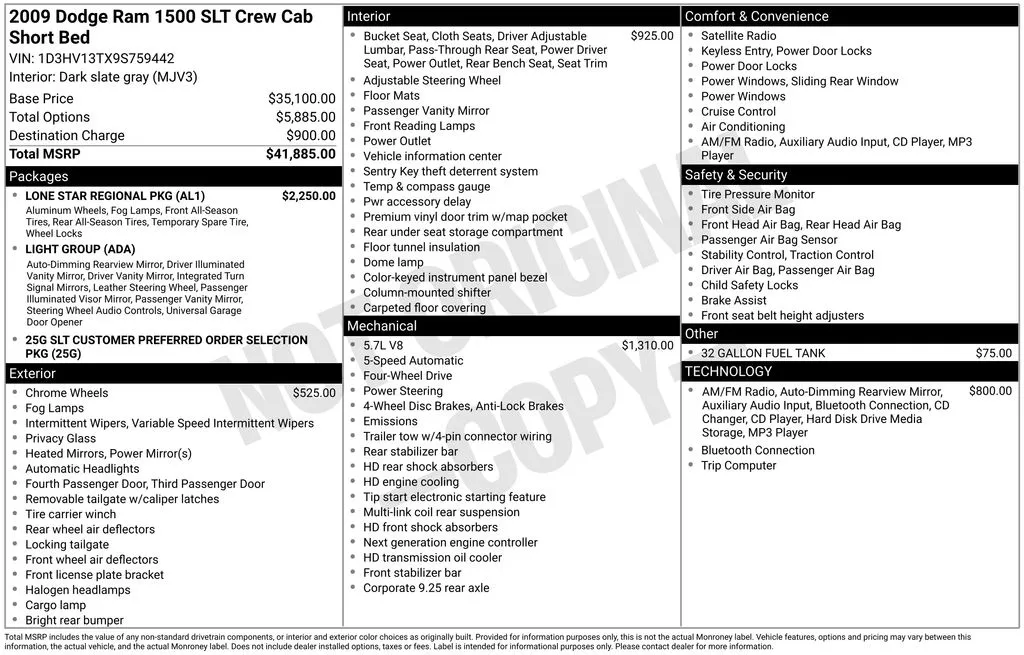 2009 Dodge Ram 1500 SLT for sale in Pensacola, FL