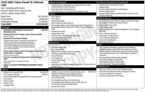 White 2023 GMC Yukon XL Denali Ultimate for sale in Pensacola, FL