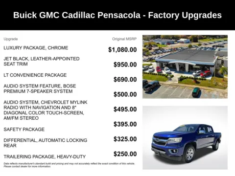 More photos of 2016 Chevrolet Colorado LT at Step One Cadillac Buick GMC Pensacola, FL