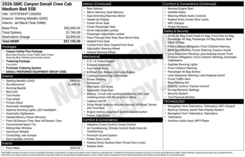 Gray 2026 GMC Canyon Denali for sale in Pensacola, FL