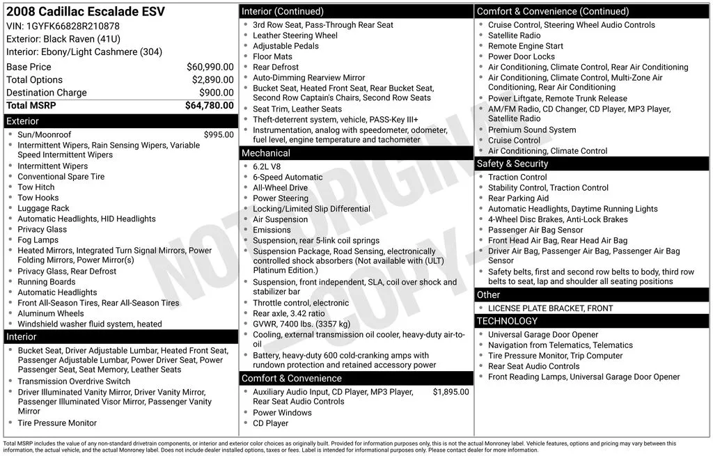 2008 Cadillac Escalade ESV for sale in Pensacola, FL