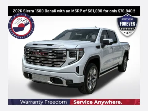 White 2026 GMC Sierra 1500 Denali for sale in Pensacola, FL