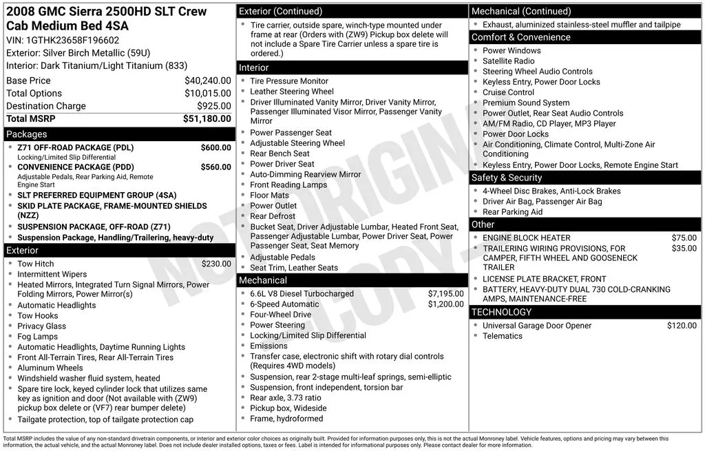 2008 GMC Sierra 2500HD SLT for sale in Pensacola, FL