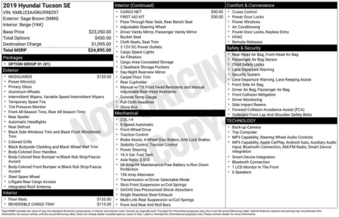 Brown 2019 Hyundai Tucson SE for sale in Pensacola, FL