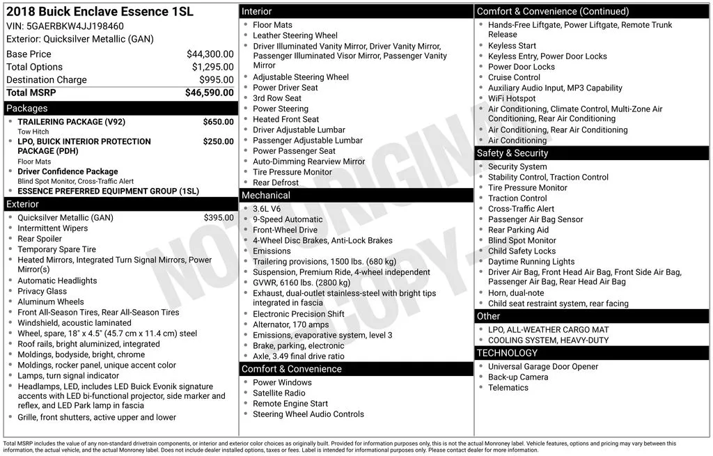 2018 Buick Enclave Essence for sale in Pensacola, FL