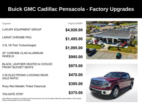 More photos of 2013 Ford F-150 Lariat at Step One Cadillac Buick GMC Pensacola, FL