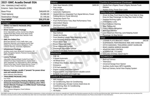 Unknown 2021 GMC Acadia Denali for sale in Pensacola, FL