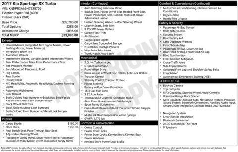 Red 2017 Kia Sportage SX for sale in Pensacola, FL