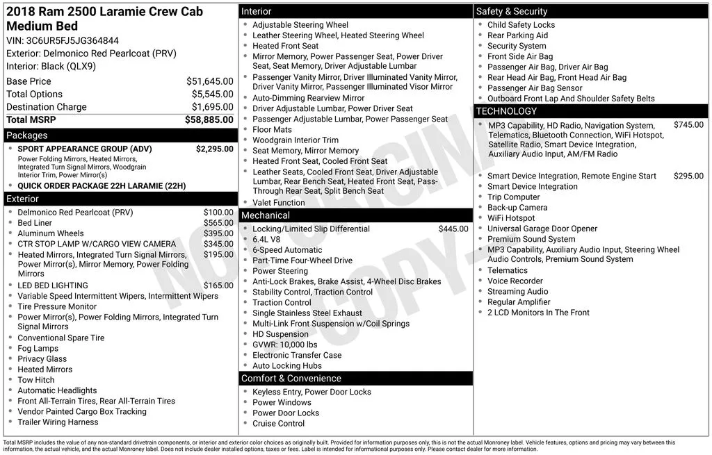 2018 Ram 2500 Laramie for sale in Pensacola, FL