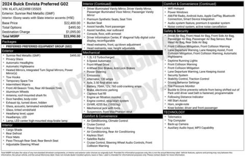 Photos of 2024 Buick Envista Preferred for sale in Pensacola, FL at Step One Cadillac Buick GMC Pensacola
