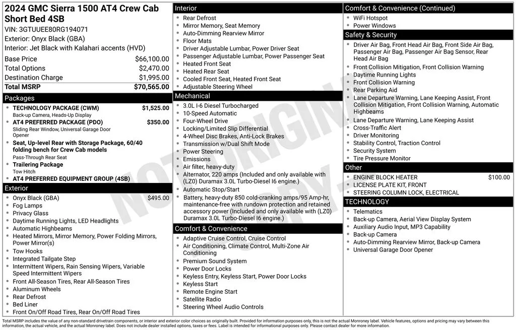 2024 GMC Sierra 1500 AT4 for sale in Pensacola, FL