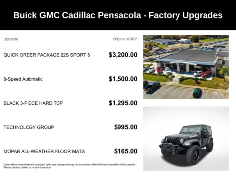 More photos of 2020 Jeep Wrangler Sport S at Step One Cadillac Buick GMC Pensacola, FL