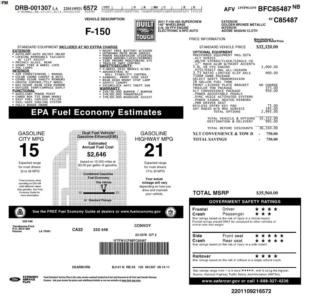 2011 Ford F-150 XLT for sale in Pensacola, FL
