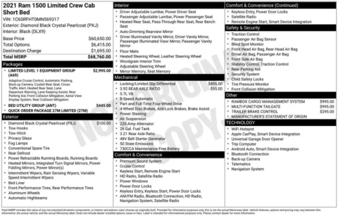 Black 2021 Ram 1500 Limited for sale in Pensacola, FL