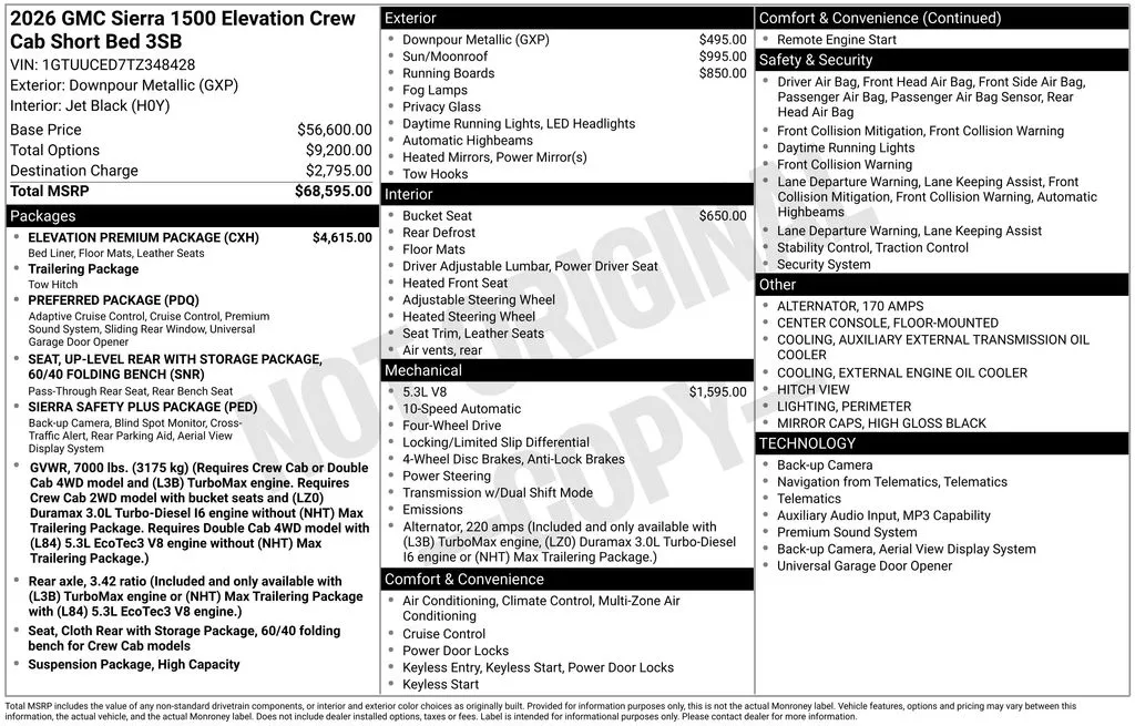 2026 GMC Sierra 1500 Elevation for sale in Pensacola, FL