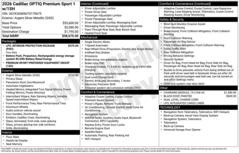 Silver 2026 Cadillac OPTIQ Premium Sport for sale in Pensacola, FL