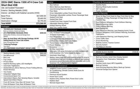 Gray 2026 GMC Sierra 1500 AT4 for sale in Pensacola, FL