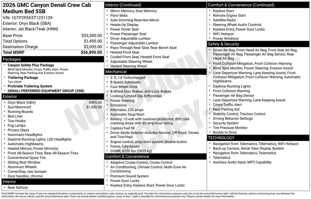 2026 GMC Canyon Denali for sale in Pensacola, FL