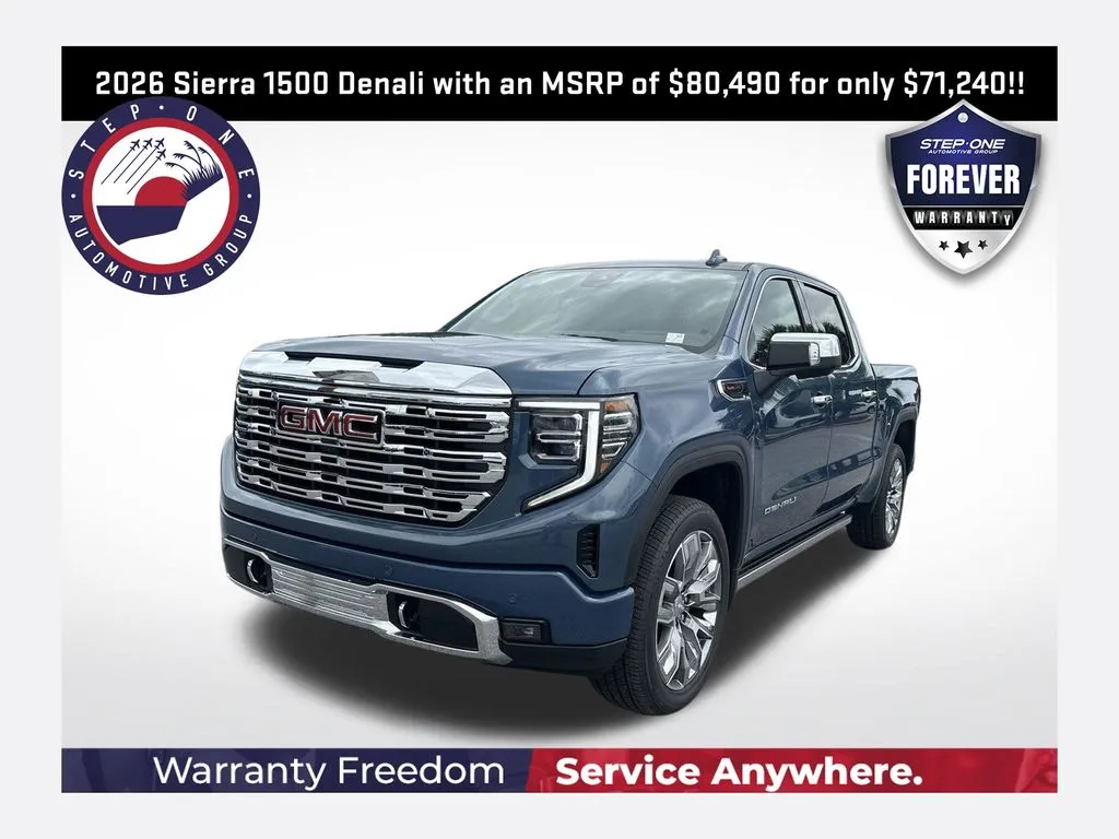 Blue 2026 GMC Sierra 1500 Denali for sale in Pensacola, FL