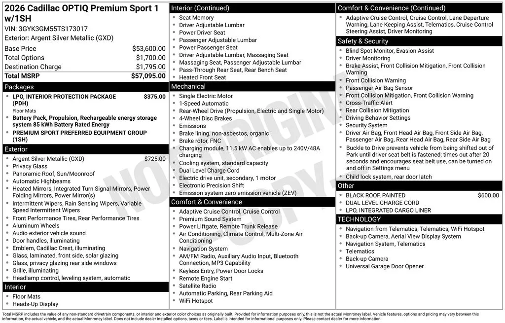 2026 Cadillac OPTIQ Premium Sport for sale in Pensacola, FL