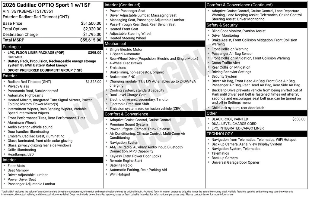 2026 Cadillac OPTIQ Sport for sale in Pensacola, FL