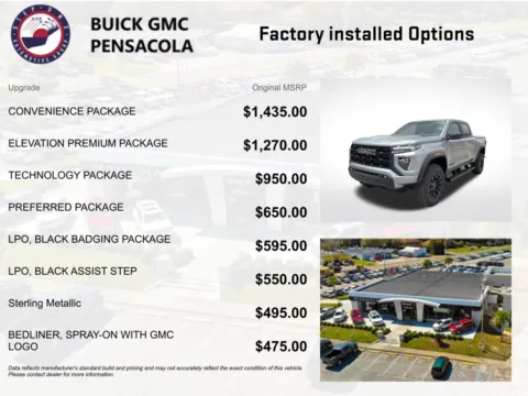 Another view of 2026 GMC Canyon Elevation for sale in Pensacola, FL at Step One Cadillac Buick GMC Pensacola