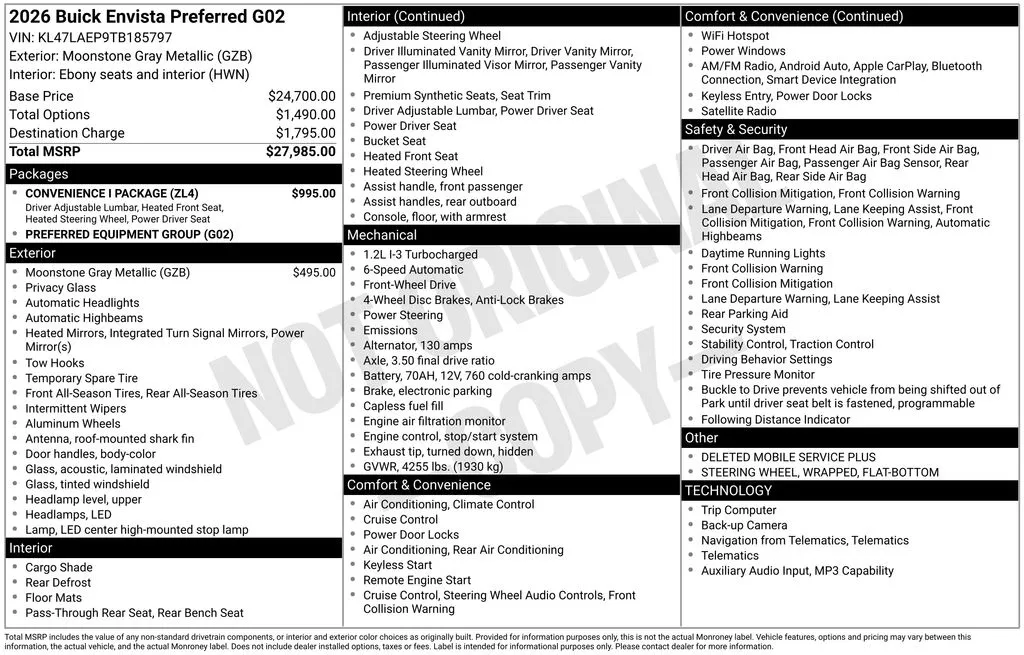 2026 Buick Envista Preferred for sale in Pensacola, FL