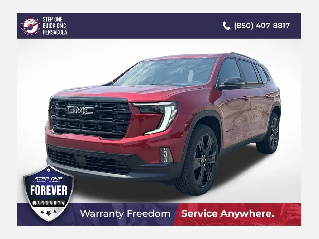 Red 2026 GMC Acadia Elevation for sale in Pensacola, FL