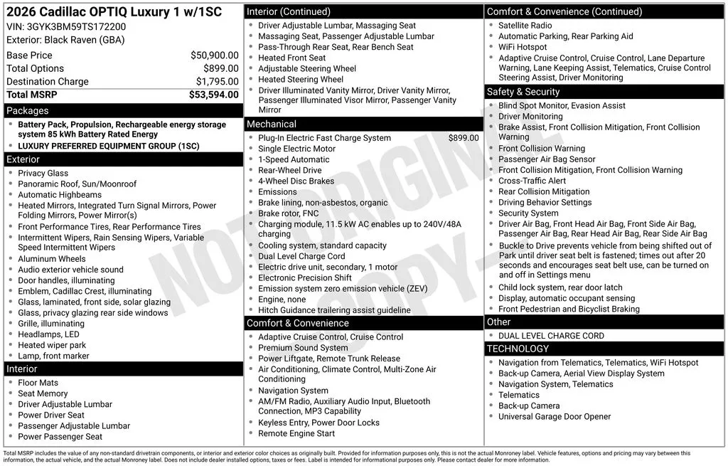 2026 Cadillac OPTIQ Luxury for sale in Pensacola, FL